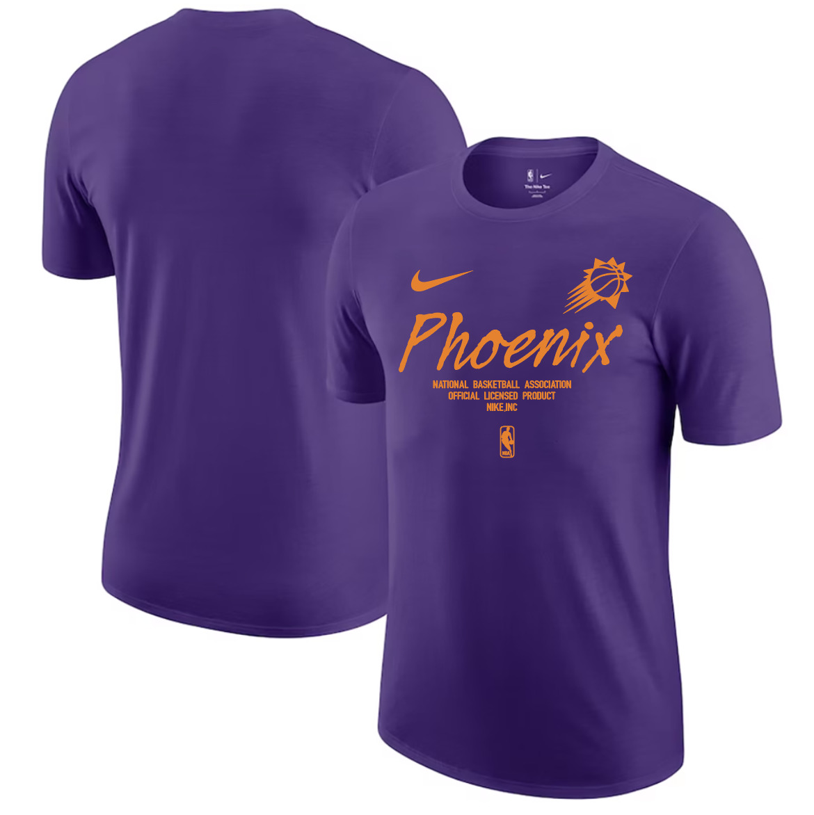 Men 2025 NBA Phoenix Suns Purple Nike T shirts style 3->nba t-shirts->Sports Accessory